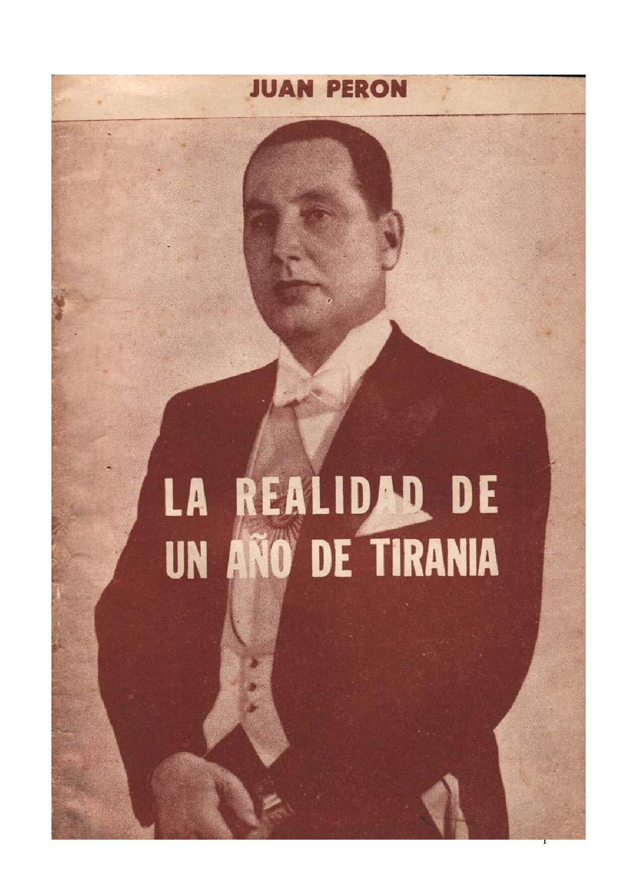 La realidad de un año de tirania