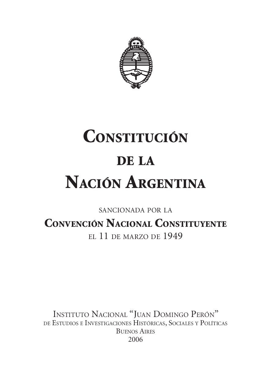 Constitución de la Nación Argentina de 1949