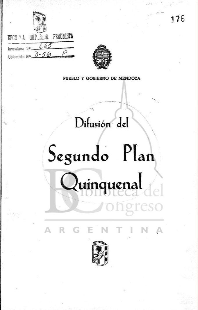 Difusión del Segundo Plan Quinquenal