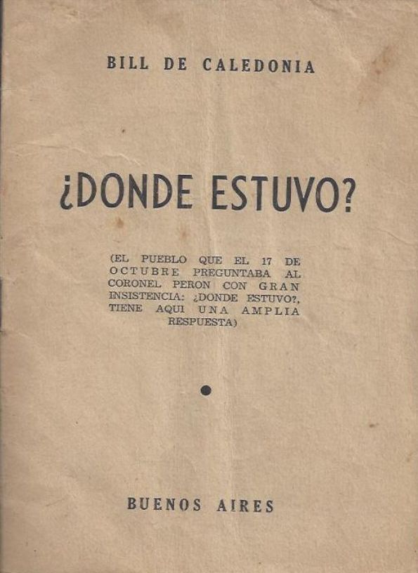 ¿Donde estuvo?