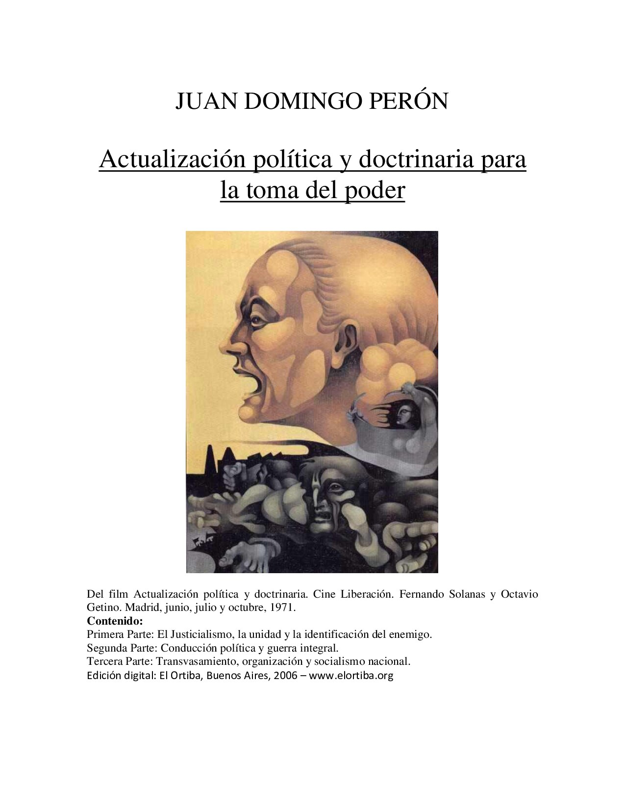 Actualización Política y Doctrinaria para la toma del poder