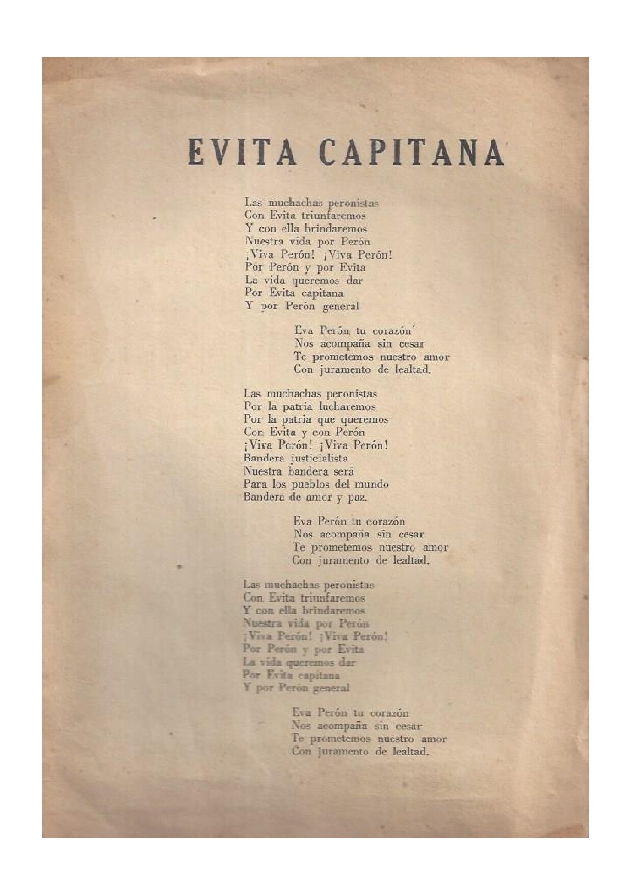 Marcha Evita Capitana