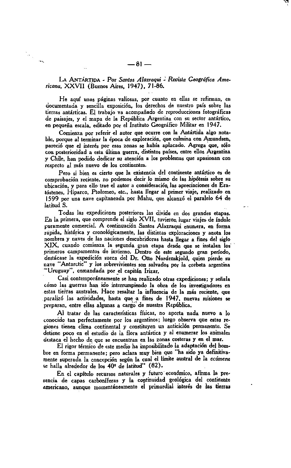 La Antartida