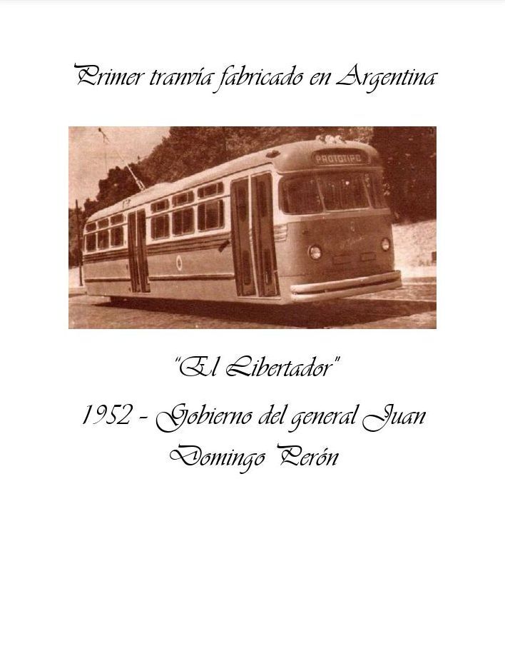 Perón inaugura el primer tranvía argentino - Revista Mundo Peronista N° 37