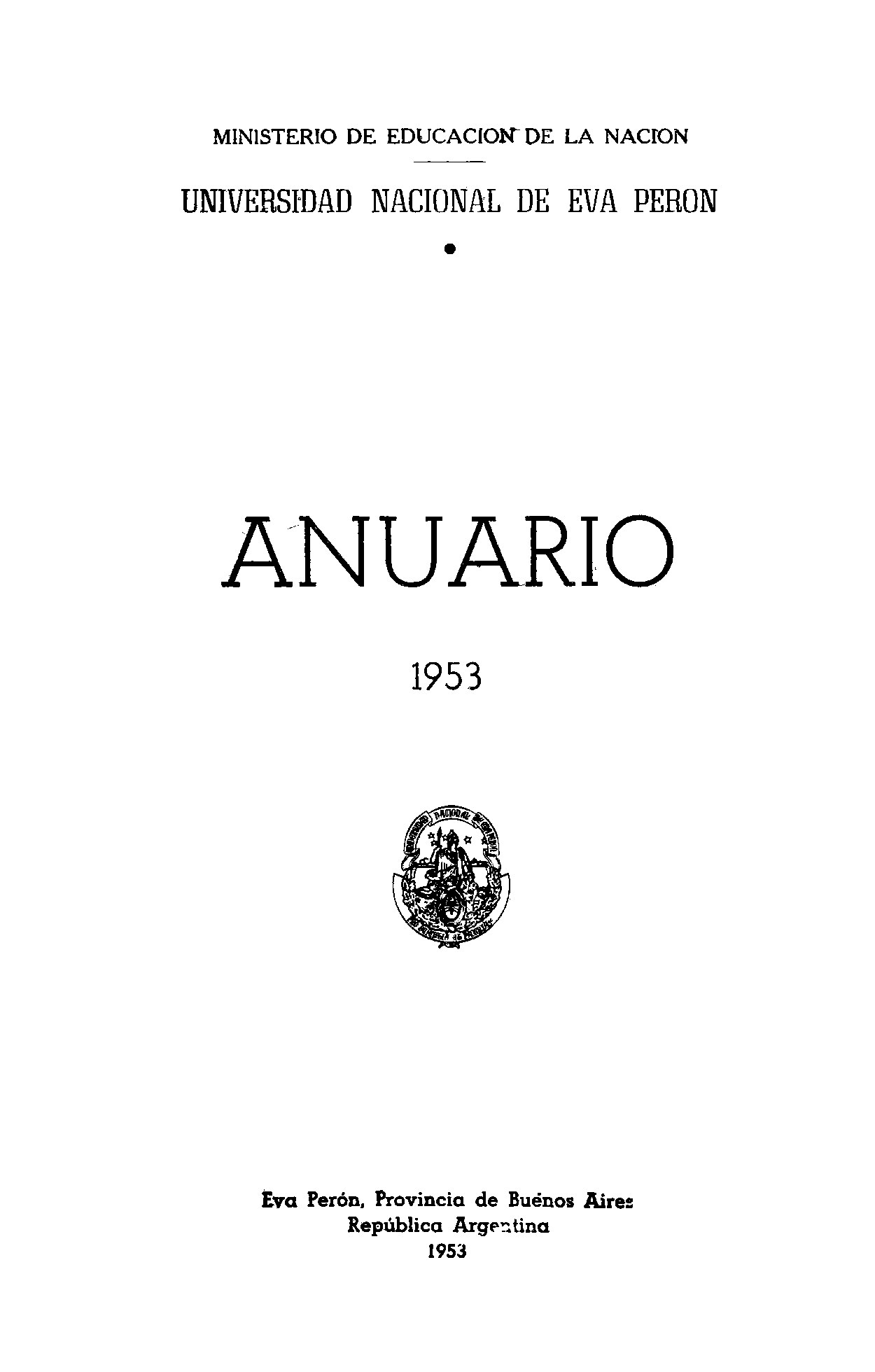 Anuario 1953
